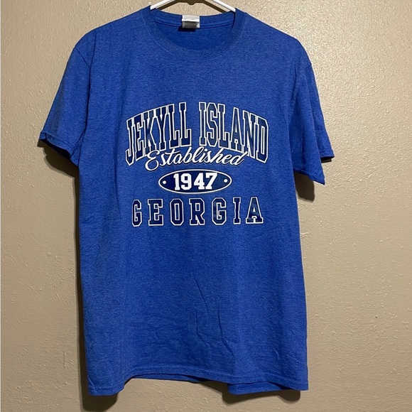 Jekyll Island Georgia Tourist Vacation Blue T-Shirt Adult M - Picture 1 of 6